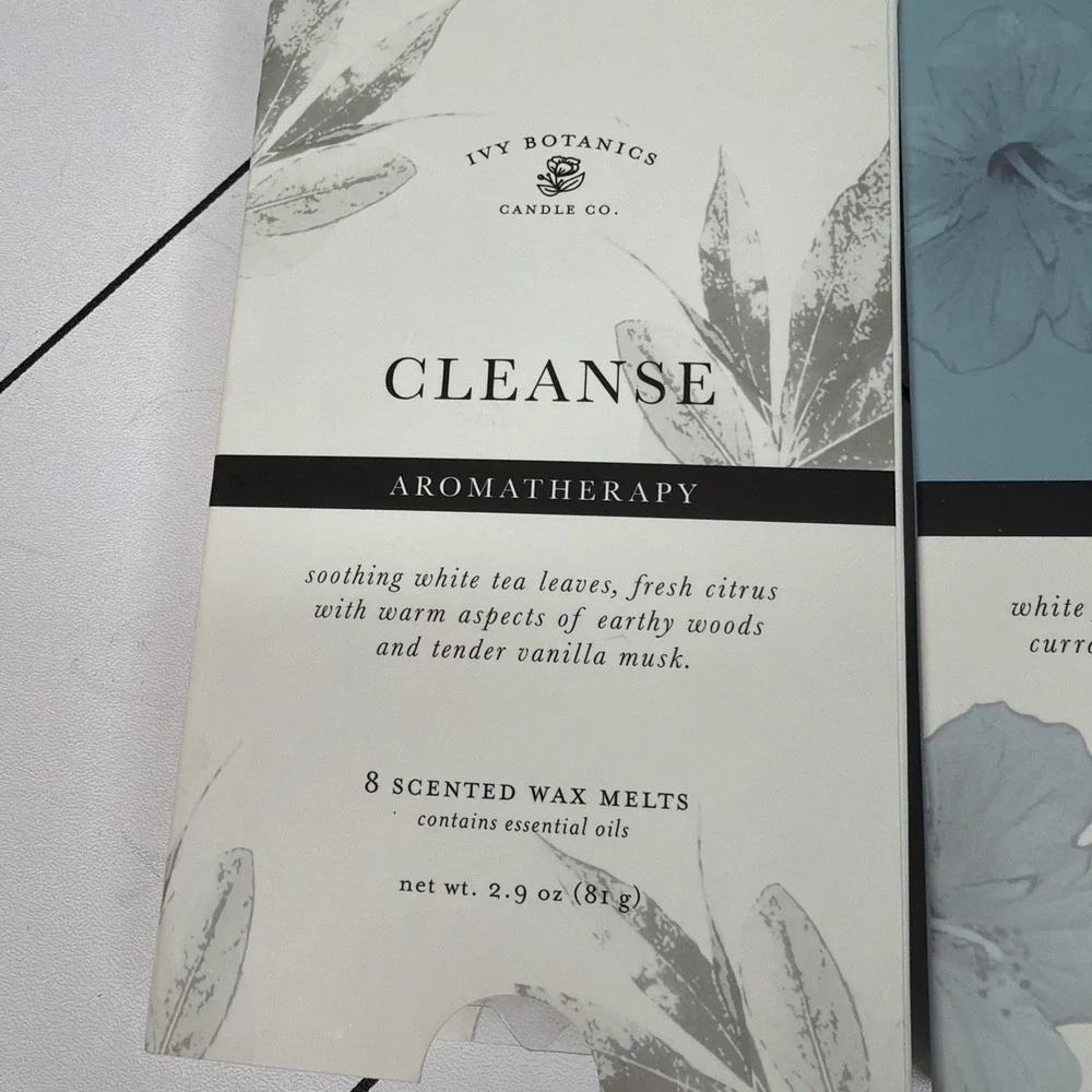 Lot Of 3 Ivy Botanics Candles Co. 2.9oz (81.g) 3 Pack Aromatherapy Cleanse Relax